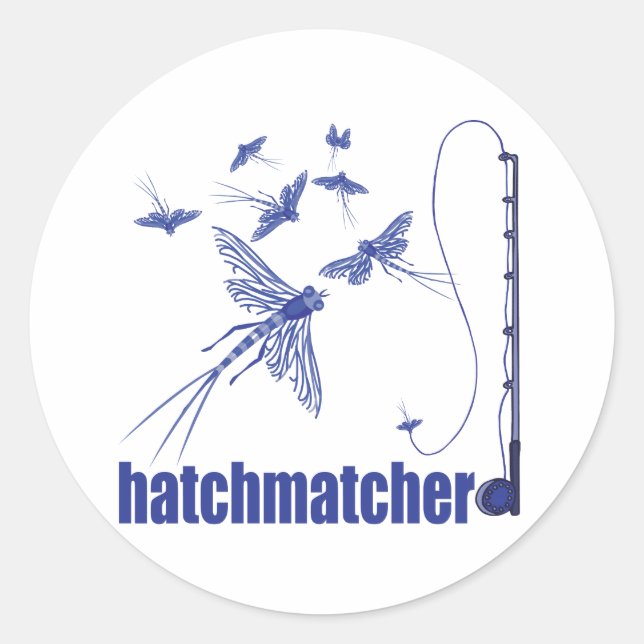 Fly Fishing Classic Round Sticker (Front)