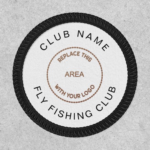 Fly Fishing Club Logo Name Fully Customisable Patch