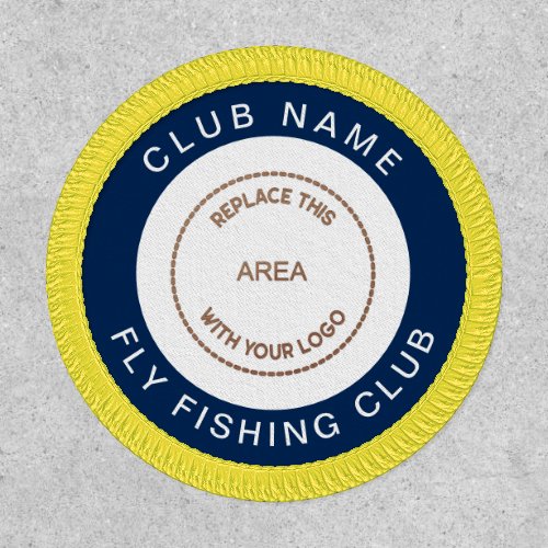 Fly Fishing Club Name Logo Fully Customisable Patch