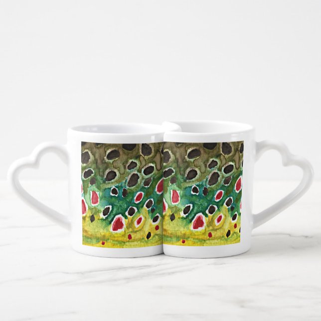 Fly Fishing Coffee Mug Set (Front Nesting)
