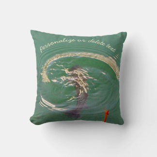Fly Fishing Colorful Rainbow trout blues Throw Pillow