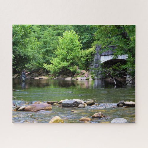 Fly Fishing Day Dream  _  16x20 Jigsaw Puzzle