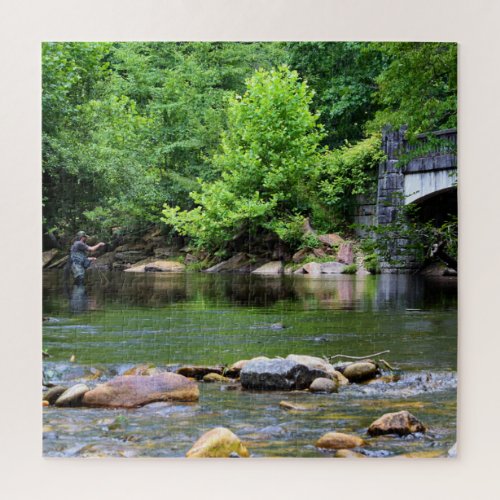 Fly Fishing Day Dream  _  20x20 Jigsaw Puzzle