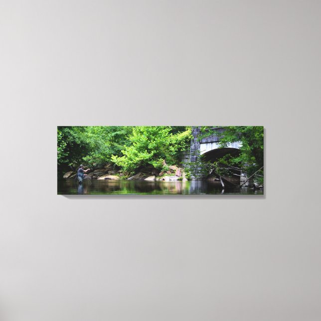 Fly Fishing Day Dream Poster Canvas Print (Front)