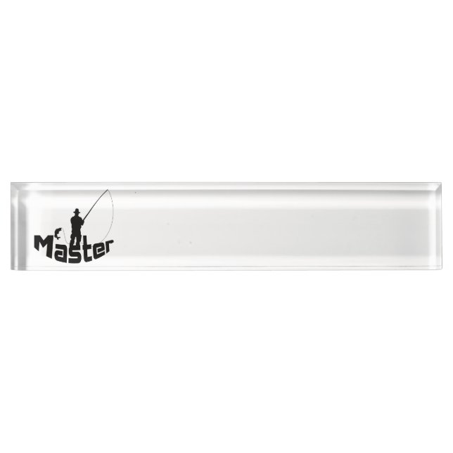Fly fishing desk name plate (Front)