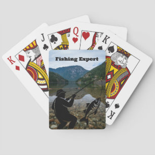 Fly Fishing Expert Customizable Sports Fisherman Poker Cards