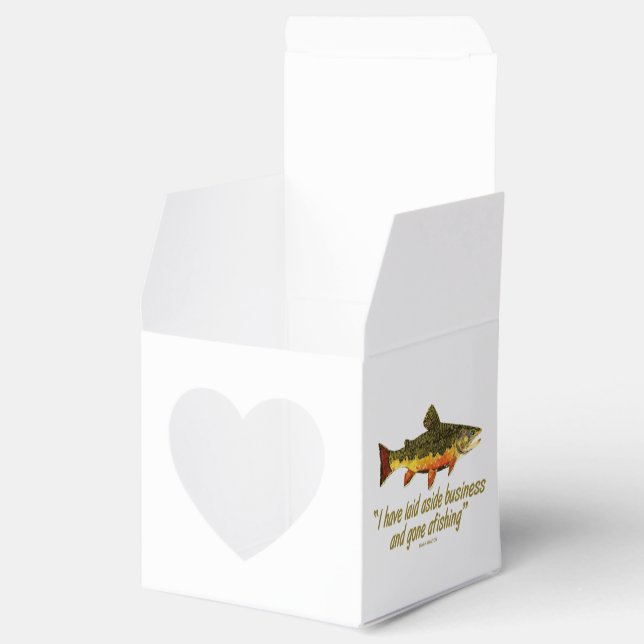Fly Fishing Favor Boxes (Opened)
