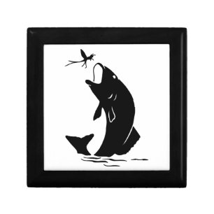 Fly Fishing Fish Jump Larvea Hook Fisherman Gift Box