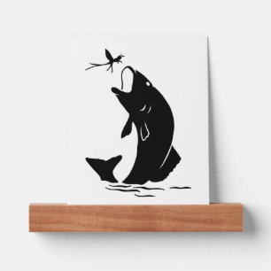 Fly Fishing Fish Jump Larvea Hook Fisherman Gift Picture Ledge