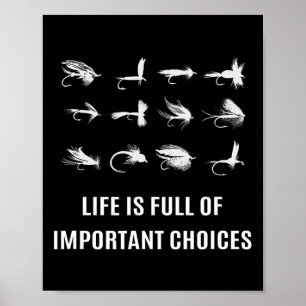 Fly Fishing Fisherman Angler Gift Poster