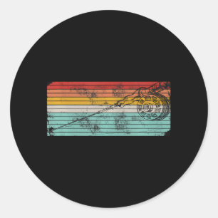 Fly Fishing Fishing Fishing Fly Fishing Classic Round Sticker