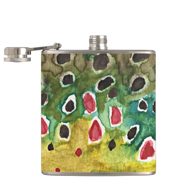 Fly Fishing Flask (Opened)