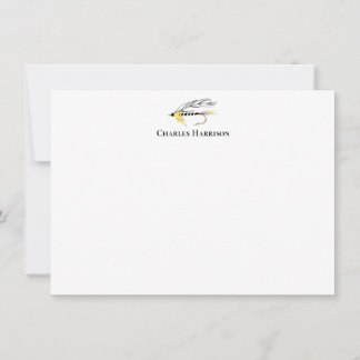 Fly Fishing Flat Note Card