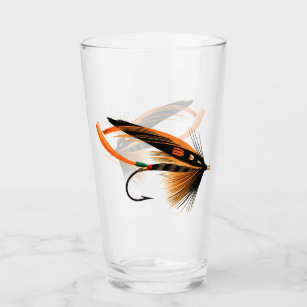 Fly Fishing Flies Pint Glasses