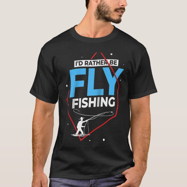 Fly Fishing Flies Fisherman Rod Bait Reel Lures Ra T-Shirt (Front)