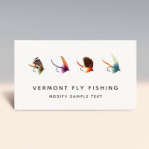 Fly Fishing Flies, Professional Fisherman Business Card