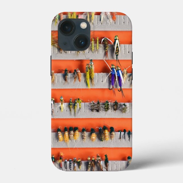 Fly Fishing Fly Box Nymphs iPhone 13 Mini Case (Back)