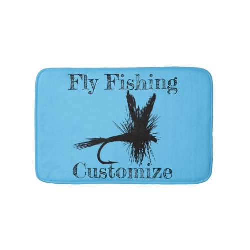 Fly Fishing Fly Thunder_Cove Bath Mat