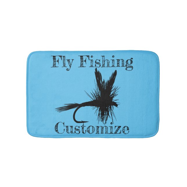 Fly Fishing Fly Thunder_Cove Bath Mat (Front)