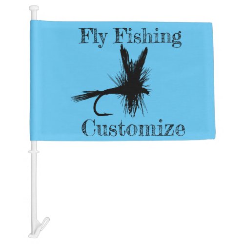Fly Fishing Fly Thunder_Cove Car Flag