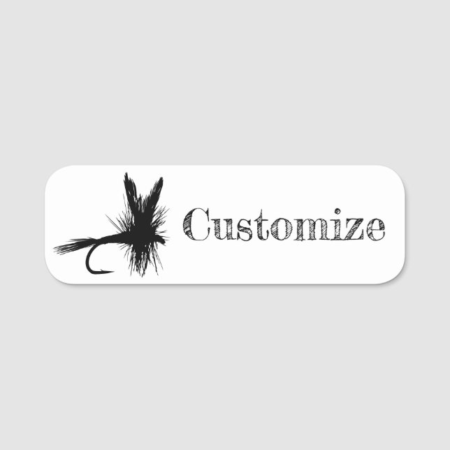 Fly Fishing Fly Thunder_Cove Name Tag (Front)