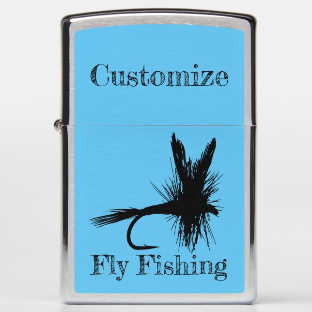 Fly Fishing Fly Thunder_Cove Zippo Lighter (Front)