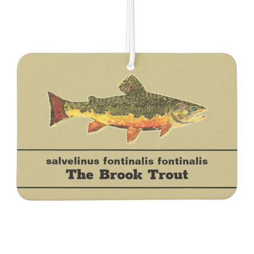 Fly Fishing for a Brookie _ Brook Trout Fisherman Air Freshener