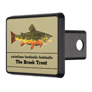 Fly Fishing for a Brookie - Brook Trout Fisherman Hitch Cover