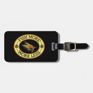 Fly Fishing for Big Salmon Luggage Tag