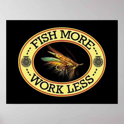 Fly Fishing for Salmon Poster