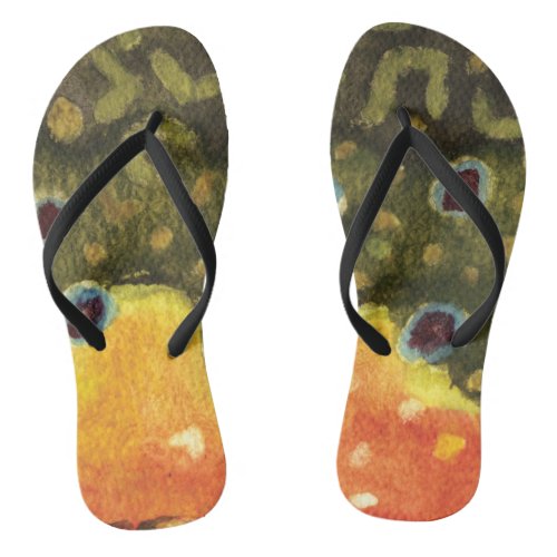 Fly Fishing for the Brook Trout Flip Flops