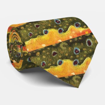 Fly Fishing For The Brook Trout Tie by TroutWhiskers at Zazzle