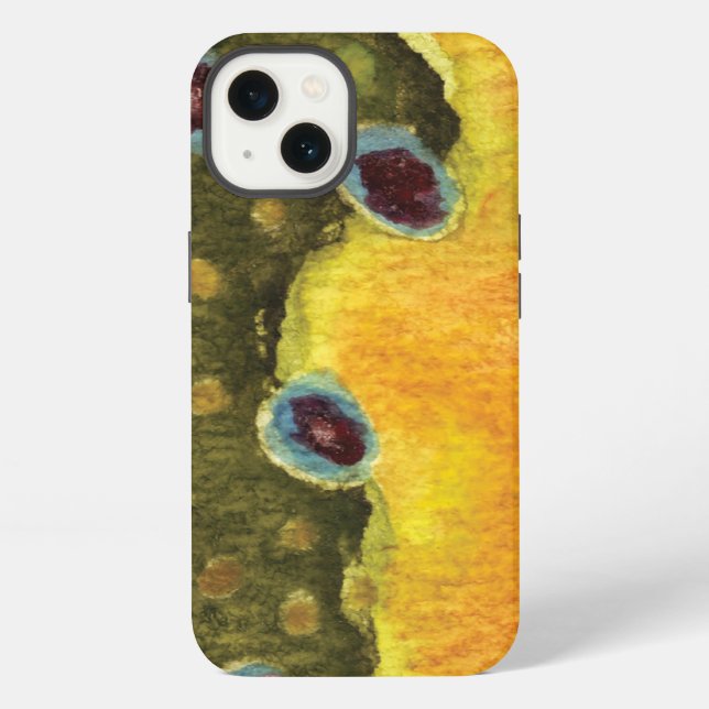 Fly Fishing for Trout Iphone Case (Back)
