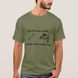 Fly Fishing Fun Tee Basic Dark T-Shirt
