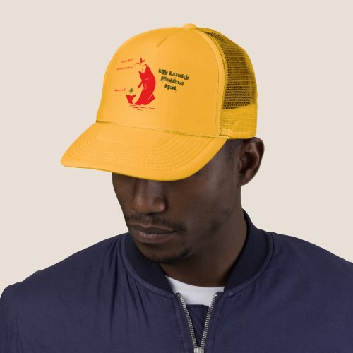 Fly Fishing Funny Lucky  Trucker Hat