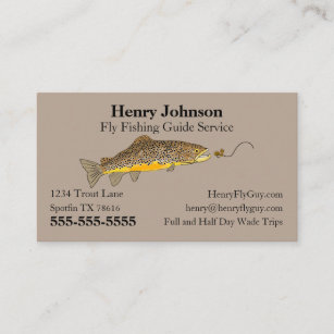 Fly Fishing Guide Service Business Card