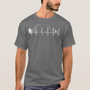 Fly Fishing Heartbeat Fish EKG Trout Fishing T-Shirt