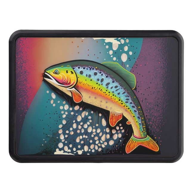 Fly Fishing Hitch Cover Custom Trailer Hitch Plug  (Front)