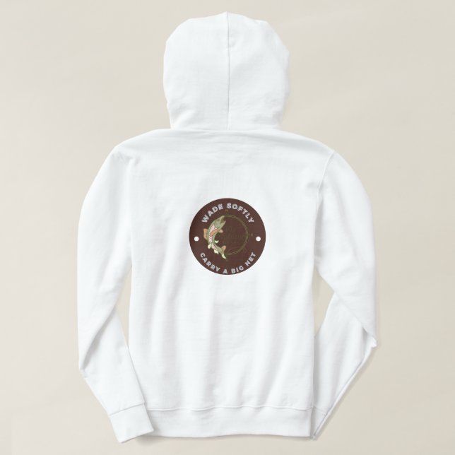 fly fishing hoodie (Design Back)