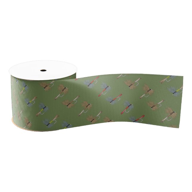 Fly Fishing Hooks  Grosgrain Ribbon (Spool)