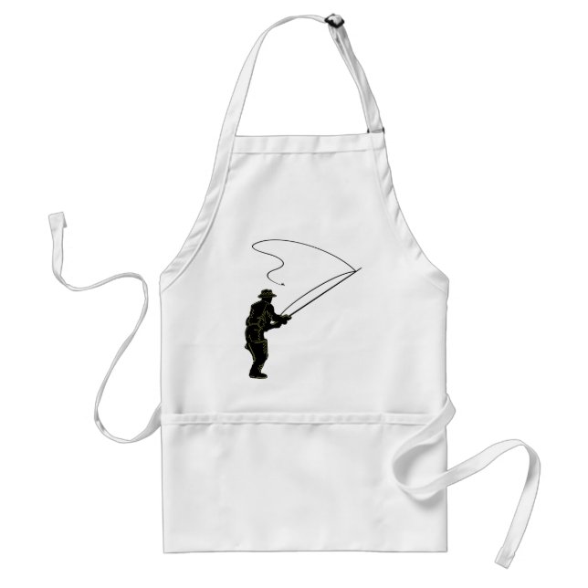 Fly Fishing in Waders Adult Apron (Front)
