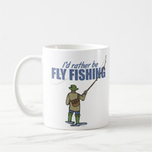 Fly Fishing in Waders Coffee Mug