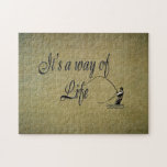 Fly-fishing - It&#39;s A Way Of Life Jigsaw Puzzle at Zazzle