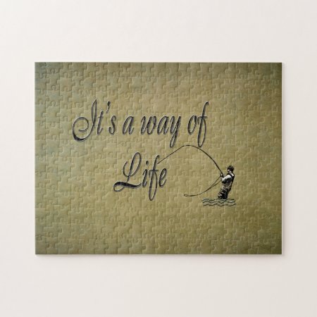 Fly-fishing - It's A Way Of Life Jigsaw Puzzle