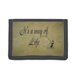 Fly-fishing - It&#39;s A Way Of Life Tri-fold Wallet at Zazzle