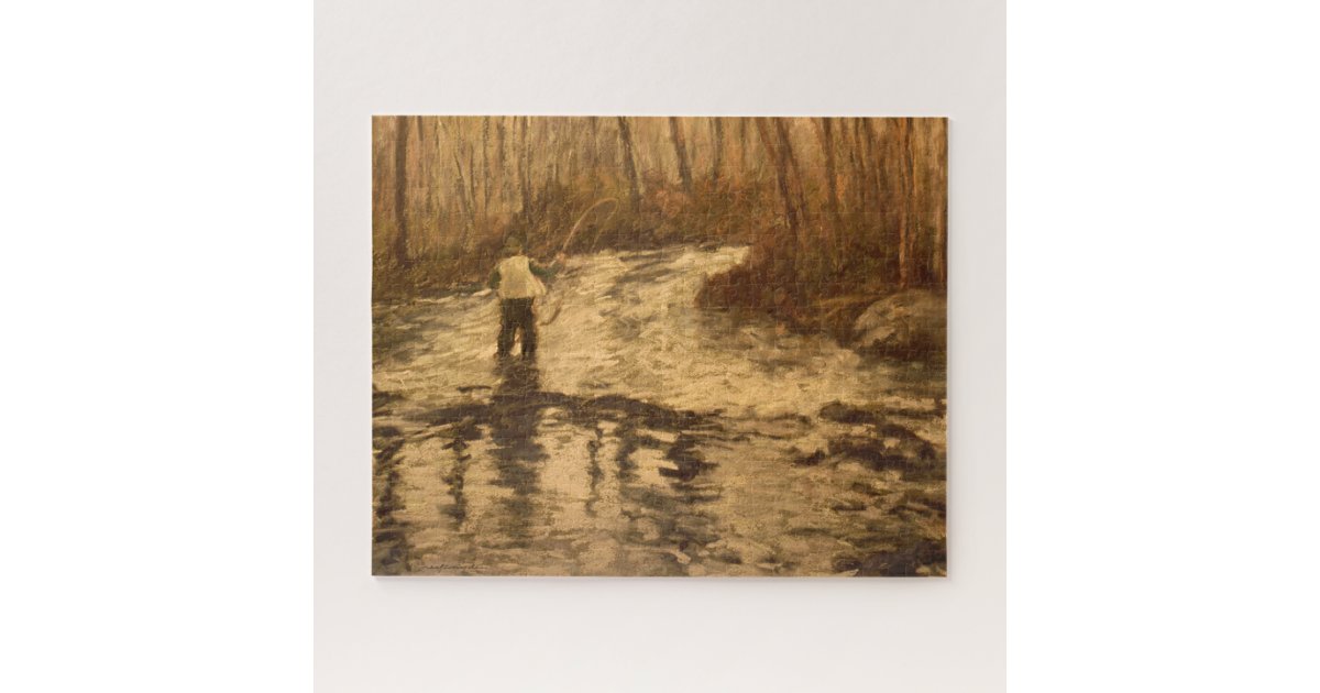 Fly Fishing Jigsaw Puzzle Zazzle