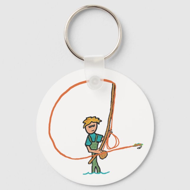 Fly Fishing Keychain (Front)