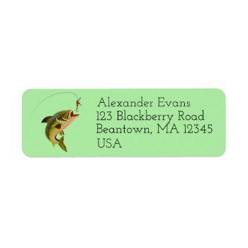 Fly Fishing Label by BostonRookie at Zazzle