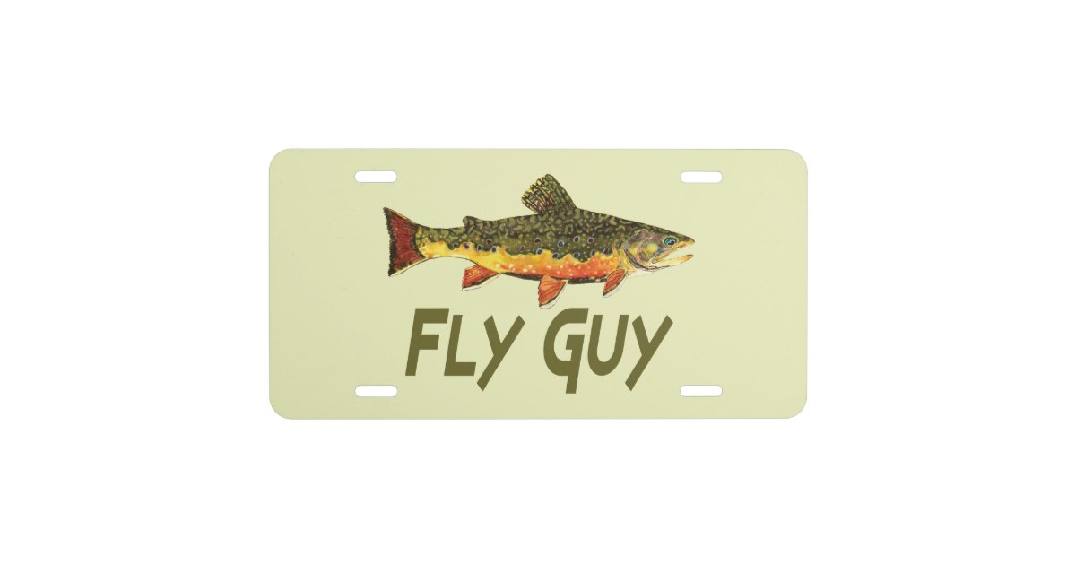 Fly Fishing License Plate