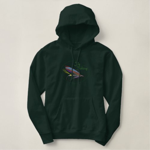 Fly_fishing Logo Embroidered Hoodie